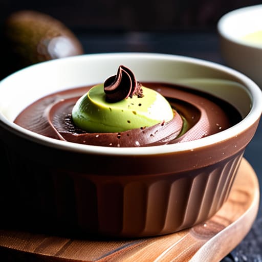 The Midnight Dark Chocolate Avocado Mousse bowl.