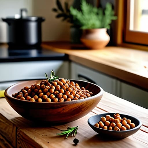 Savory Roasted Chickpeas for Mindful Crunch.