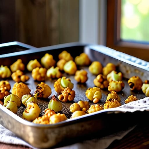 Turmeric-Roasted Cauliflower and Chickpea Medley dish.