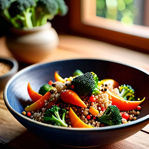 The "Tech-Free" Quinoa Stir-Fry in a bowl.