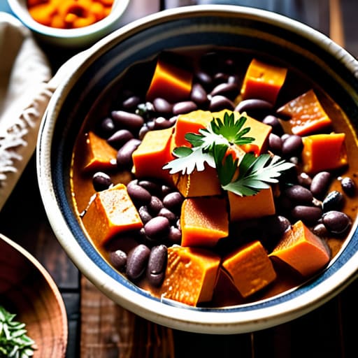 Cozy Sweet Potato and Black Bean Chili.